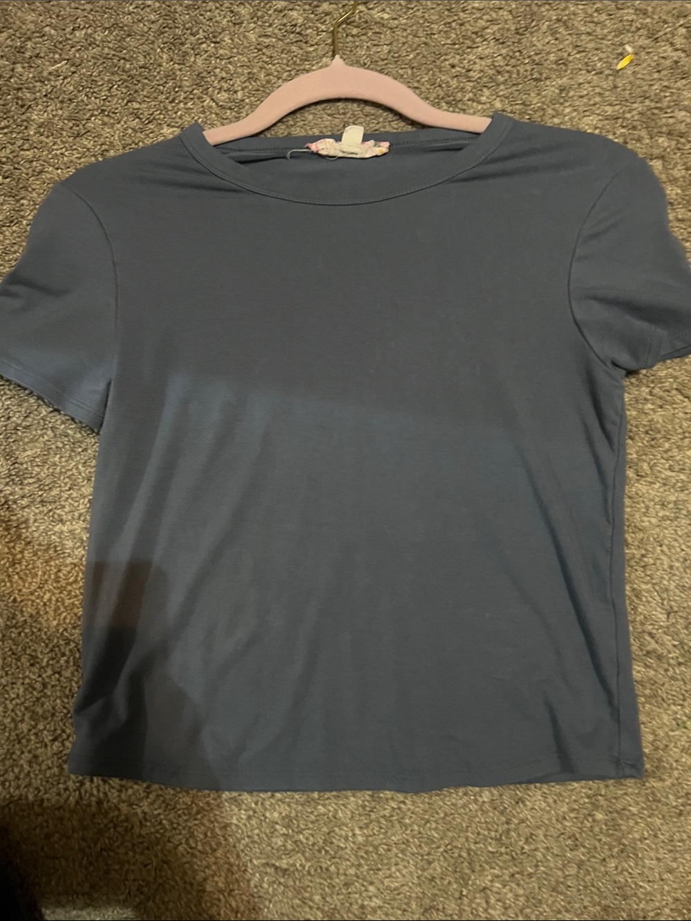 Pink Republic Navy Short Sleeve Crewneck Tee